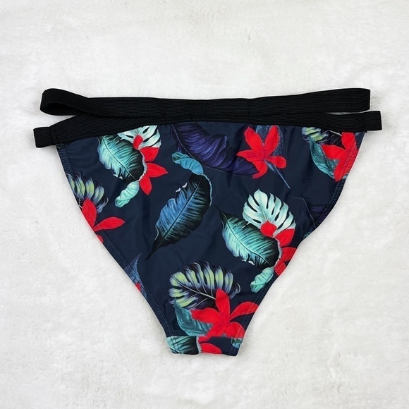 NWT Missguided Tropical Print Double Strap Bikini Bottoms - Picture 9 of 9